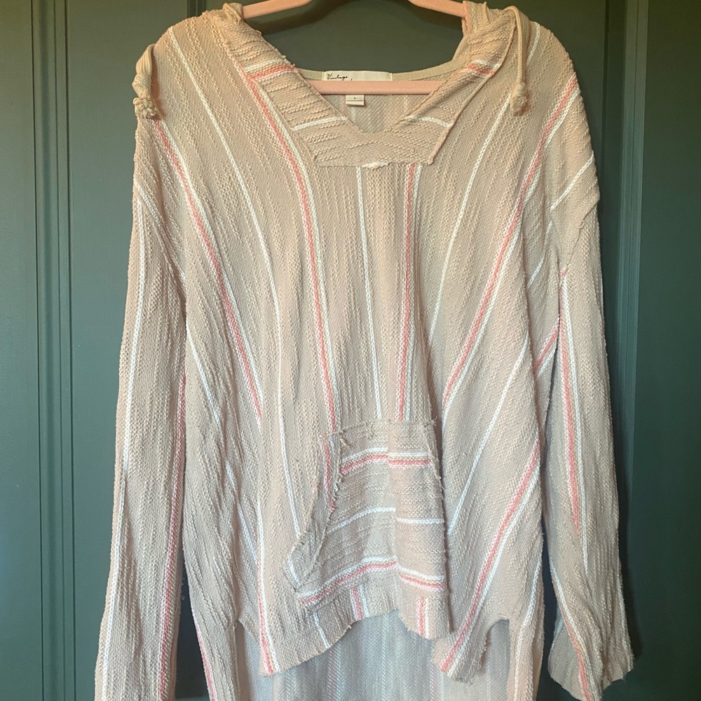 Striped Hooded Pullover